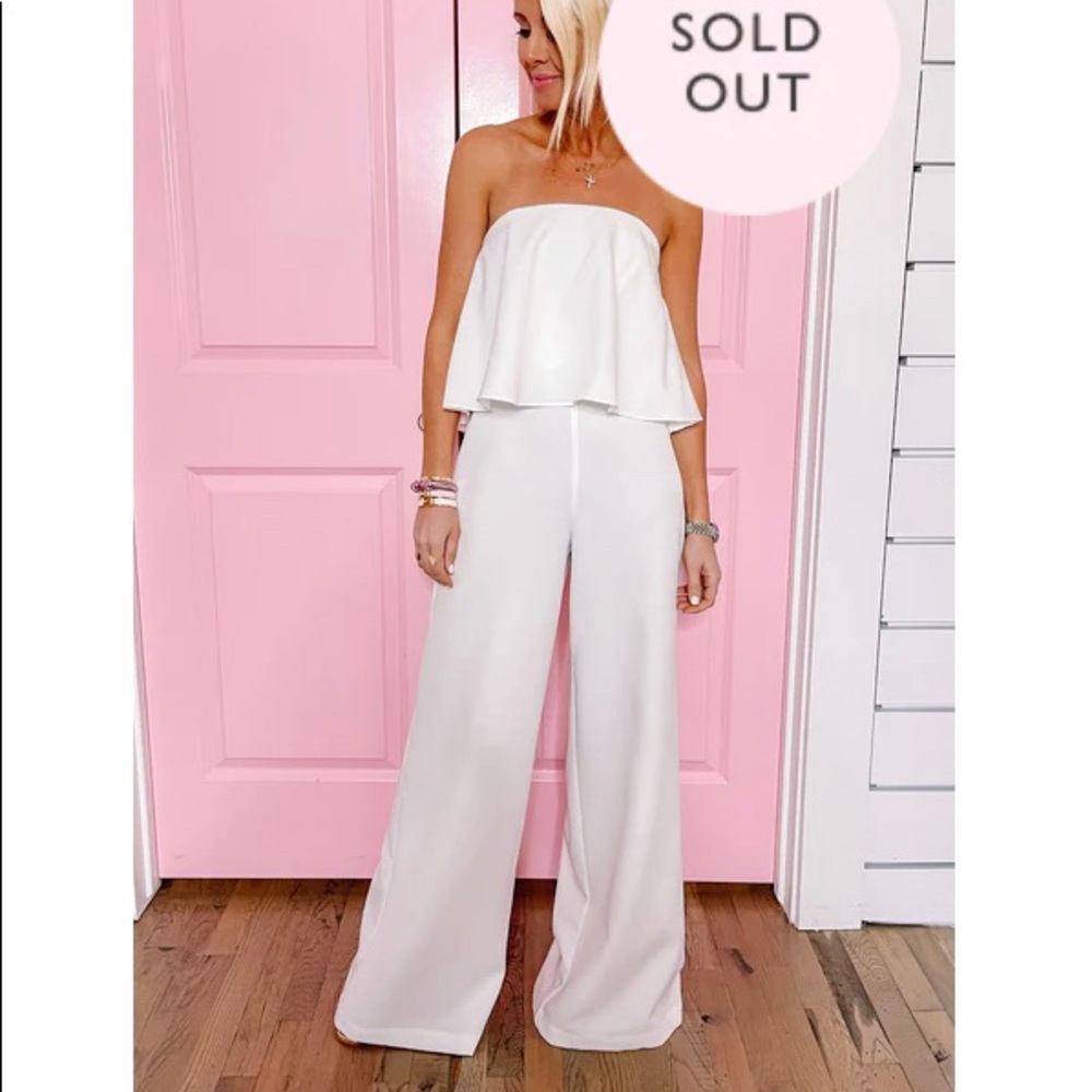 NWT do+be white jumpsuit
